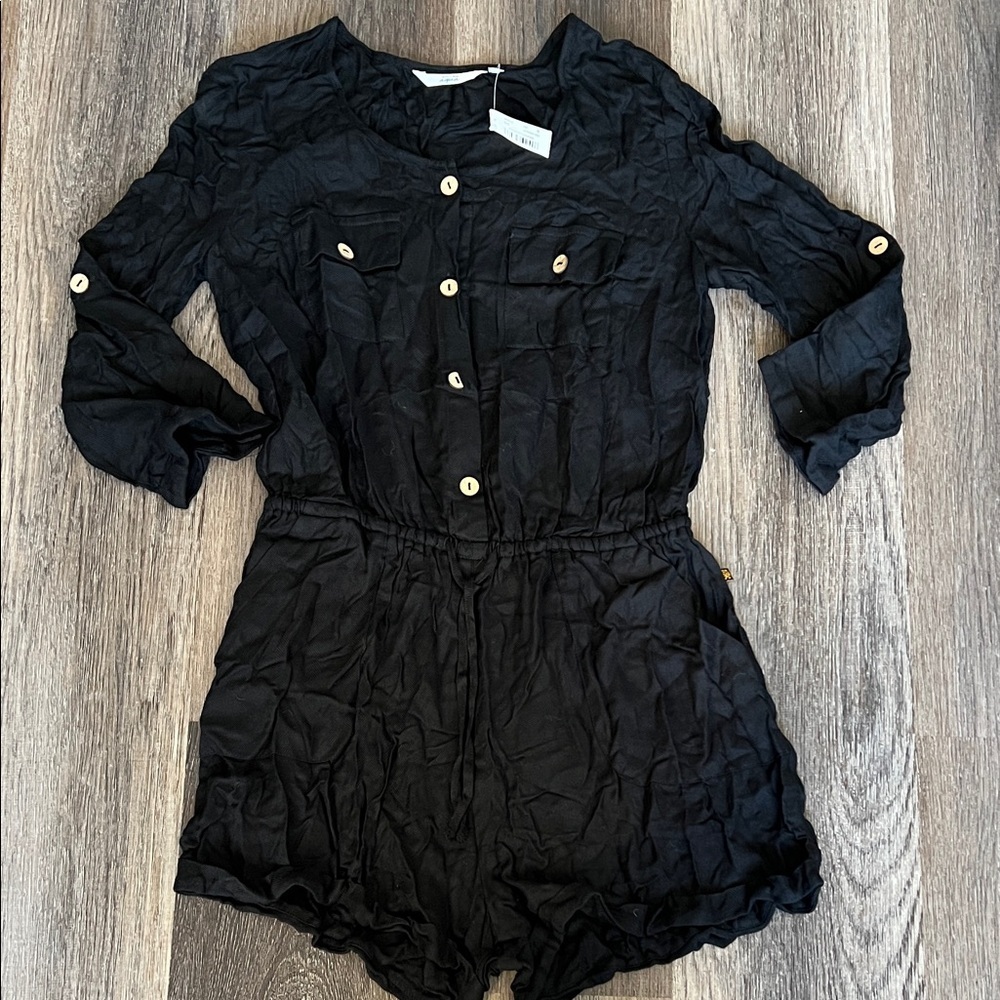 (25) NWT La Vie En Rose AQUA romper